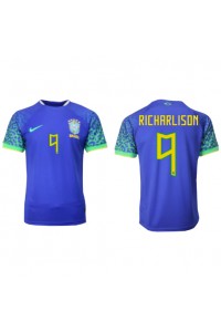 Fotbalové Dres Brazílie Richarlison #9 Venkovní Oblečení MS 2022 Krátký Rukáv